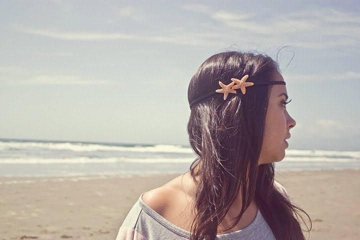 Double Starfish Headband Starfish Hair Accessories Mermaid Hair Accessories Beach Hair Accessories Cute Adorable Romantic Whimsical Dreamy