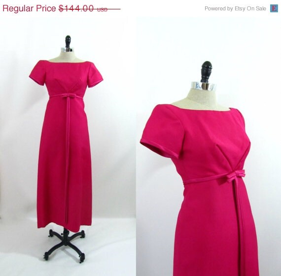 1960s Dress Pink Prom Party Dress by Emma Domb XS XXS