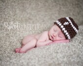 Newborn Football Hat Crochet Pattern