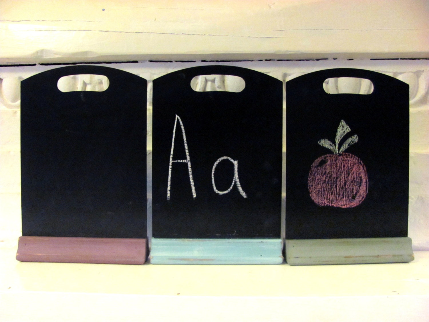 Chalkboards. Repurposed. Recycled. Rustic. For the Kids. For the House. Chalk Included.