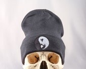 Embroidery Yin Yang 90s Inspired Black Beanie