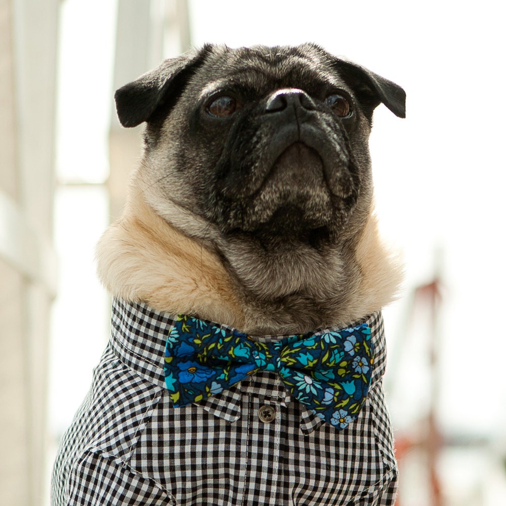 Floral Dog Bow Tie