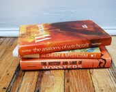 3 Books Hardcover Witchcraft Alchemy Mysticism Monsters Folklore