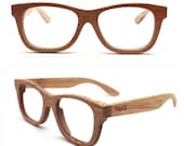 handmade bamboo natural brown eyeglasses glasses frames MJX1055