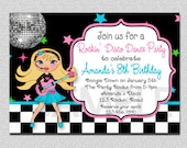 Disco Dance Party Birthday Invitation Disco Dance Ball Birthday Invitation Il_170x135
