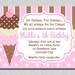 Ice Cream Birthday Invitations Ice Cream Birthday Party Invitations Printable