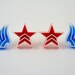 Two Pairs of Mass Effect Stud Earrings - Paragon and Renegade Friendship Pairs - Laser Cut Acrylic