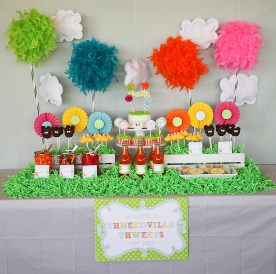 Dr. Seuss - The Lorax Inspired Printable Birthday Party Collection by Petite Party Studio Il_570xn