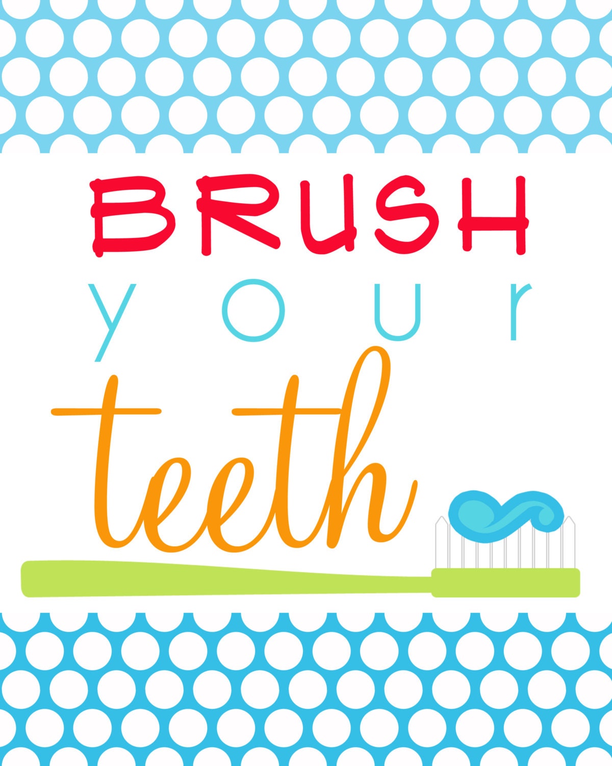 PRINTABLE ART PRINTS - Happy Hygiene Printable Bathroom Art by Petite Party Studio