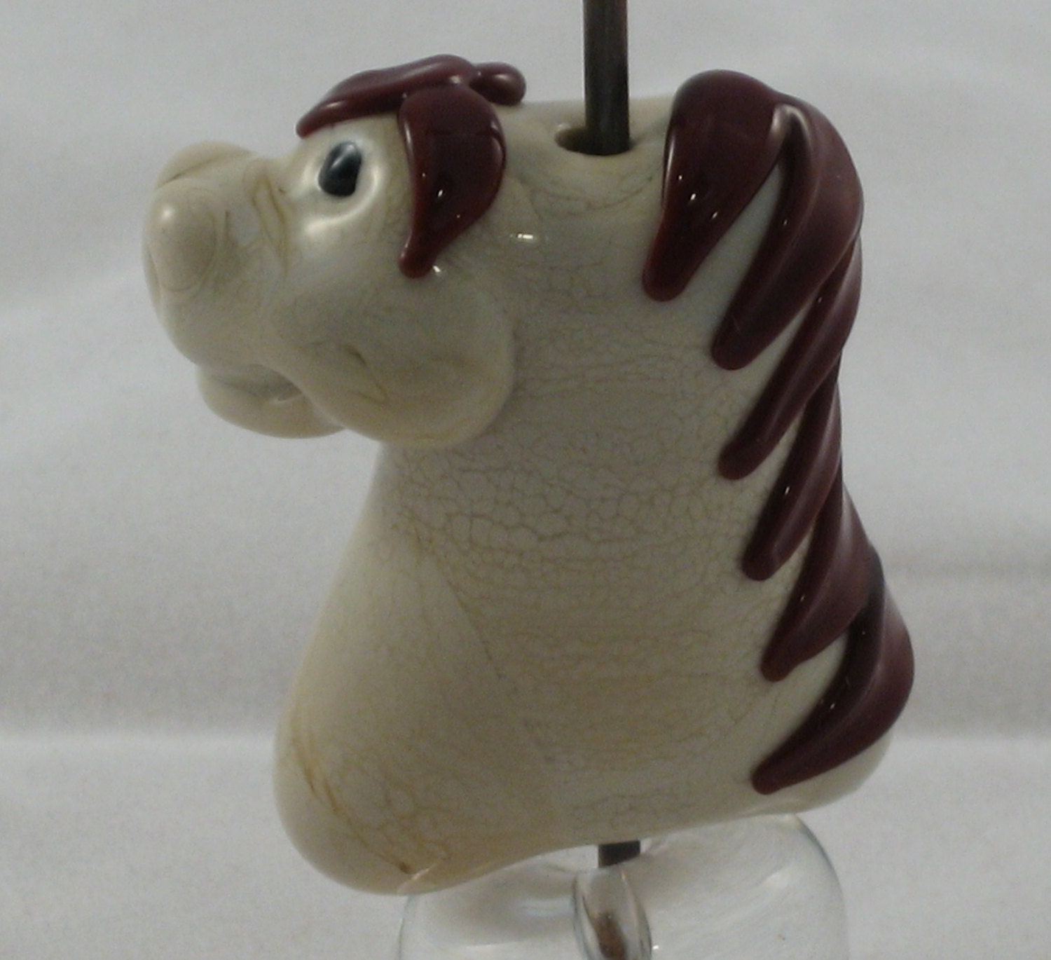 Pony Bead Horse Head Lampwork Glass Handmade SRA NLC Beads leteam
