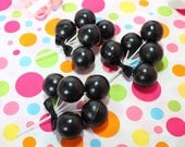 Black Balloon Hair Clips