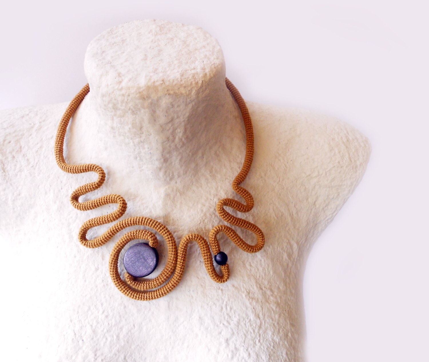 Honey Gold Illusion - Statement Necklace - Advanced Vision
