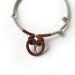 Exotic Necklace, Crochet Statement, Brown Owl - Olive Green Cable Choker