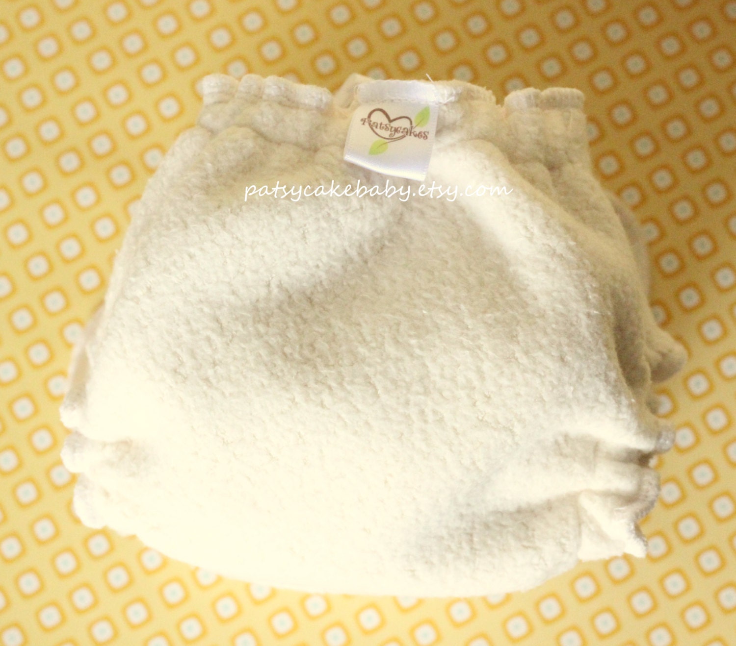 ORGANIC cotton newborn Sherpa Fitted Cloth diaper Super Soft Patsycakes