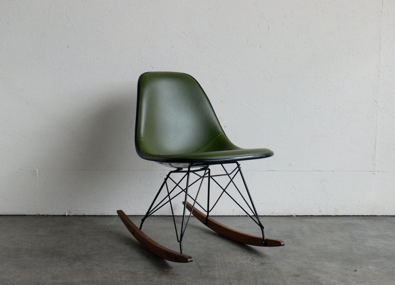 Eames for Herman Miller Fiberglass Side Chair Rocker-RSR