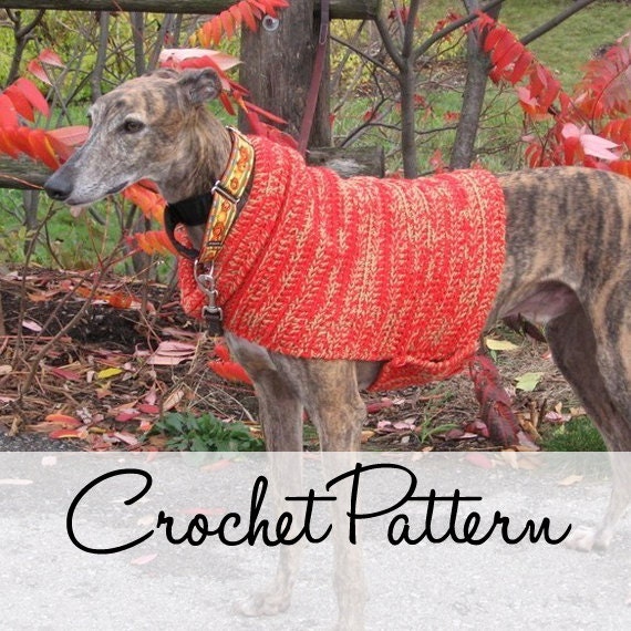 Instant Download - PDF Crochet Pattern for Greyhound Vest