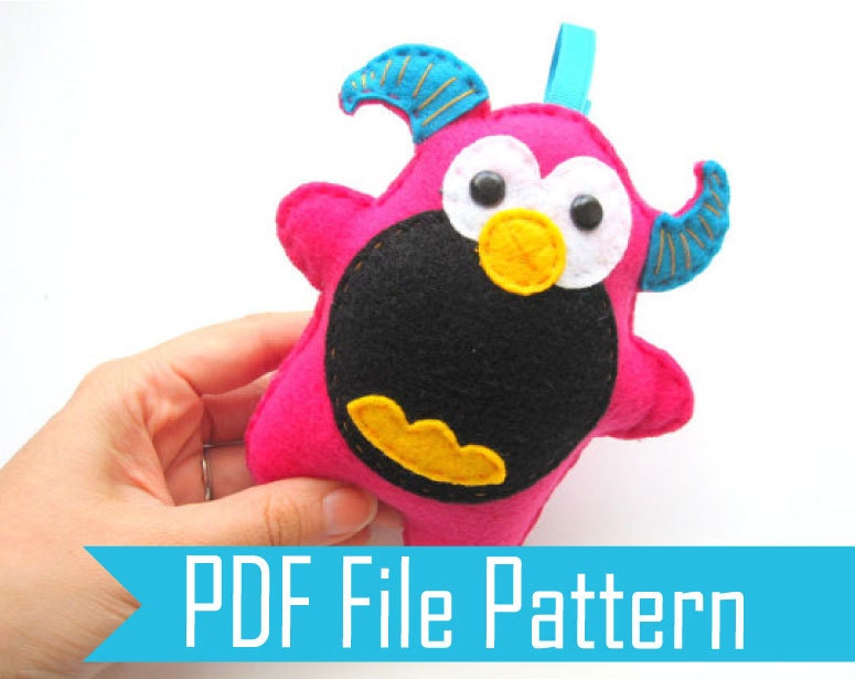 Monster Plush Pattern PDF Sewing pattern A334 Il_170x135