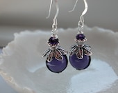 Bridesmaid Earrings, Venetian Murano Glass Wedding Jewelry