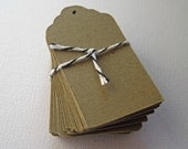 110 Kraft Tags Labels