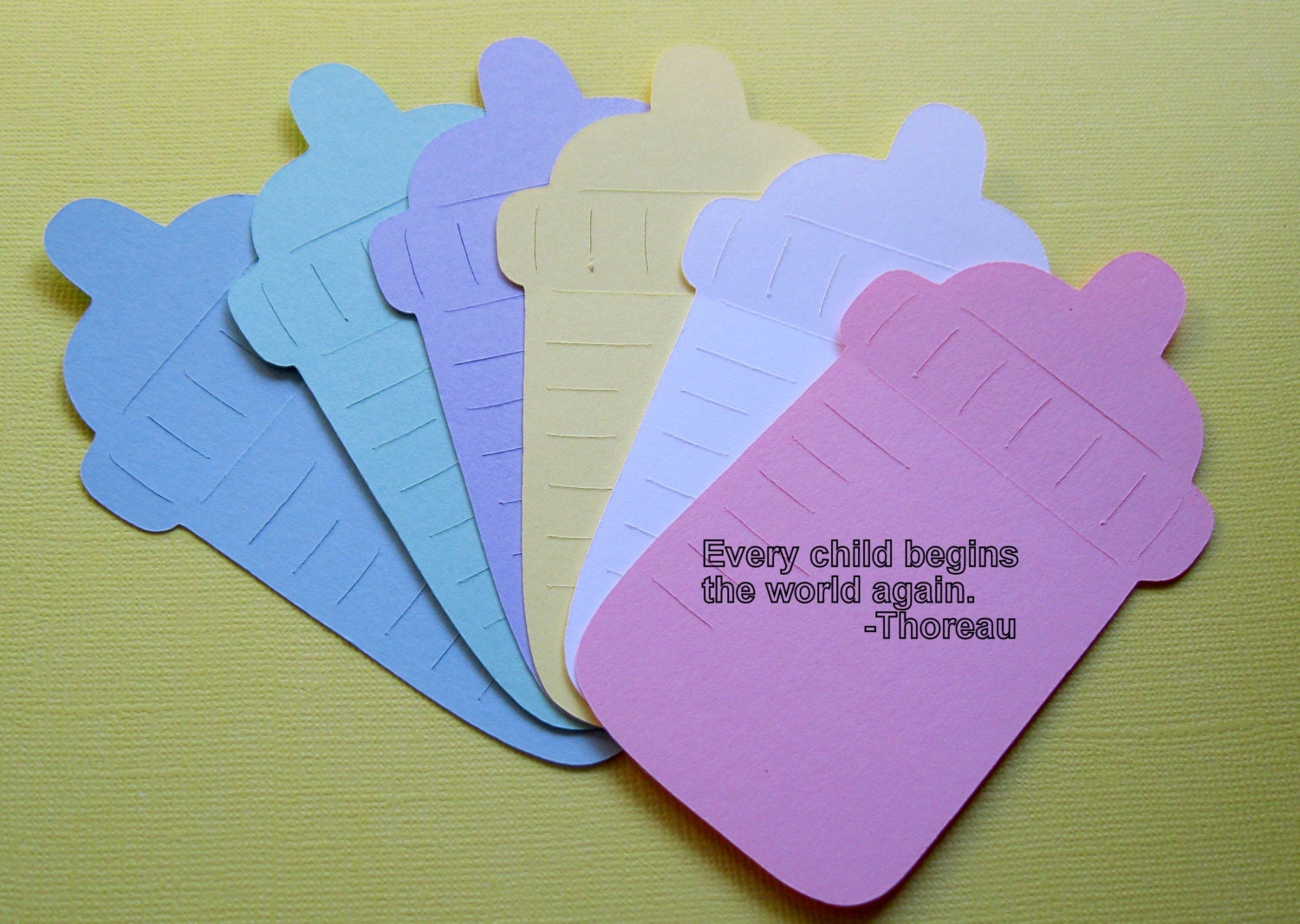 Custom For Jennifer Baby Bottle Baby Shower Advice Cards