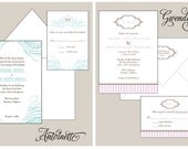 100 2 color letterpress invitation sets SPRING FLING SPECIAL