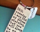 DAD-from your daughter..handstamped keychain