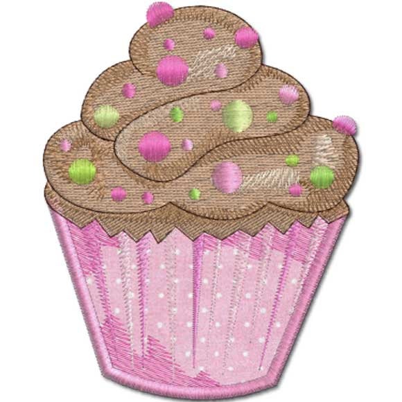 Cupcake - LOTS OF SPARKLES Machine Embroidery Designs