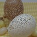 MADE TO ORDER -  Hand Carved Victorian Lace Chicken Egg - Full Floral
