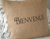 Bienvenue Pillow Cover