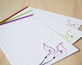 Recipe Cards - Calla Lily - Set of 20