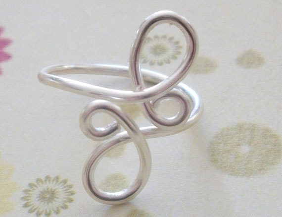 Sterling Silver Paisley Toe Ring