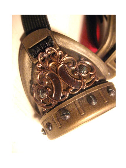Fancy Cup Goggles for Those Formal Steampunk Events - Many Lens Colors Available - FREE DOMESTIC SHIPPING