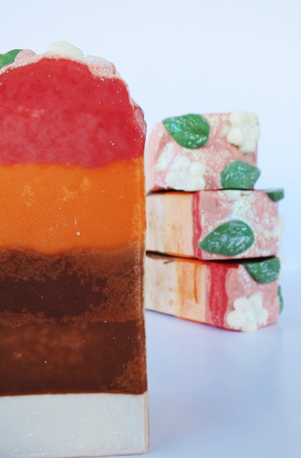 Orange Cream Handcrafted Soap with Shea Butter, vegan