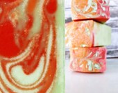 Cucumber Melon Handcrafted Soap with shea butter, vegan