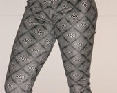 Black and white womens spandex leggings