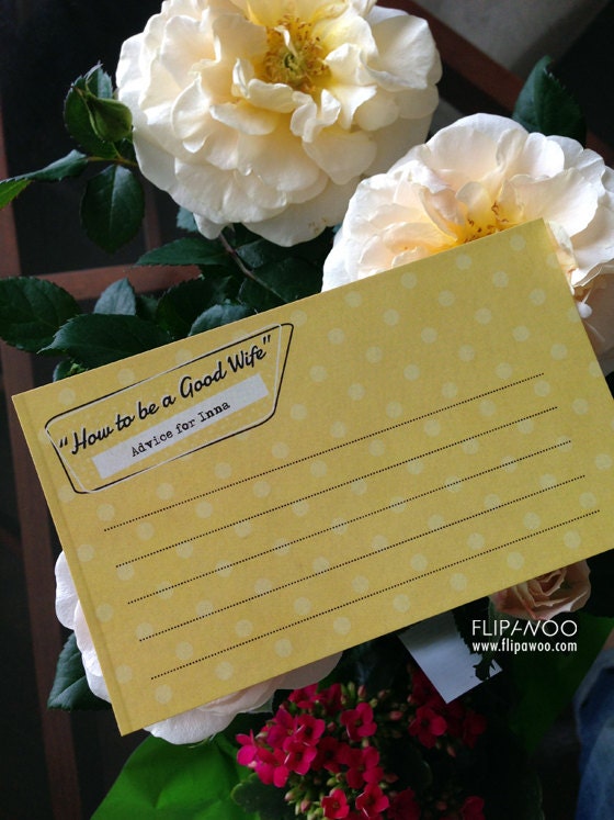Retro Housewife Advice Card by FLIPAWOO  - Customized Printable File