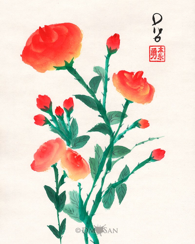 Red roses 2 8x10 (Print)