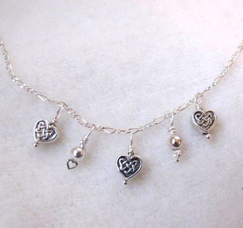 St. Patricks' Day Celtic heart necklace