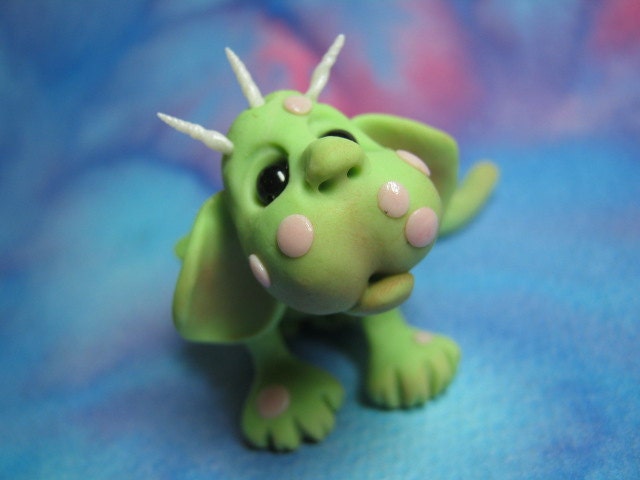 Furlow Blushing Dragon Baby OOAK SCULPT by Ann Galvin Coupon Code GOBLINRY