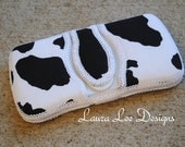 Cow Print Flip Top Boutique Style Travel Baby Wipe Case READY TO SHIP