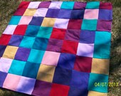 Eco friendly denim picnic blanket packed with stories by Claudia Fill
