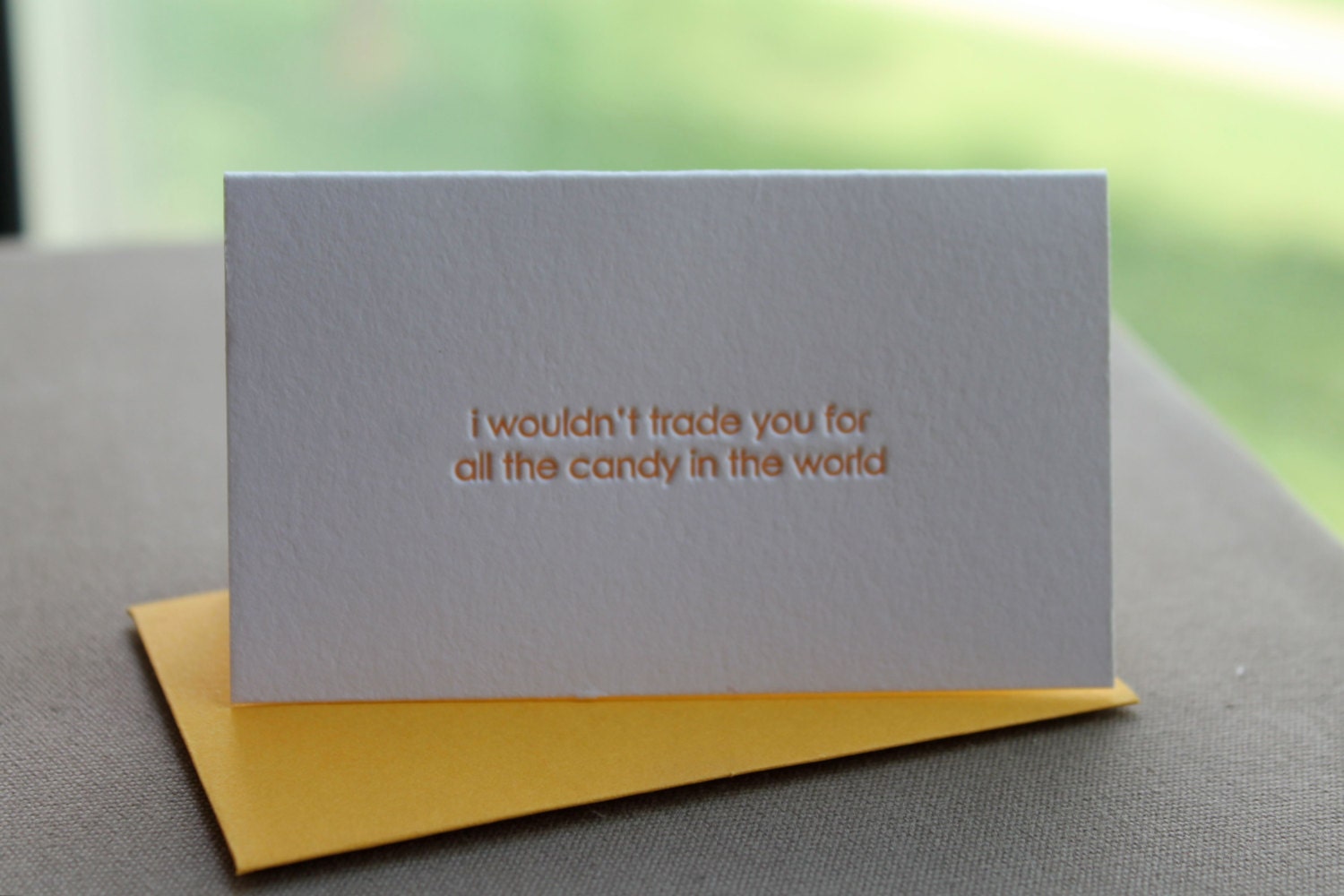 Love Letterpress Enclosure Card