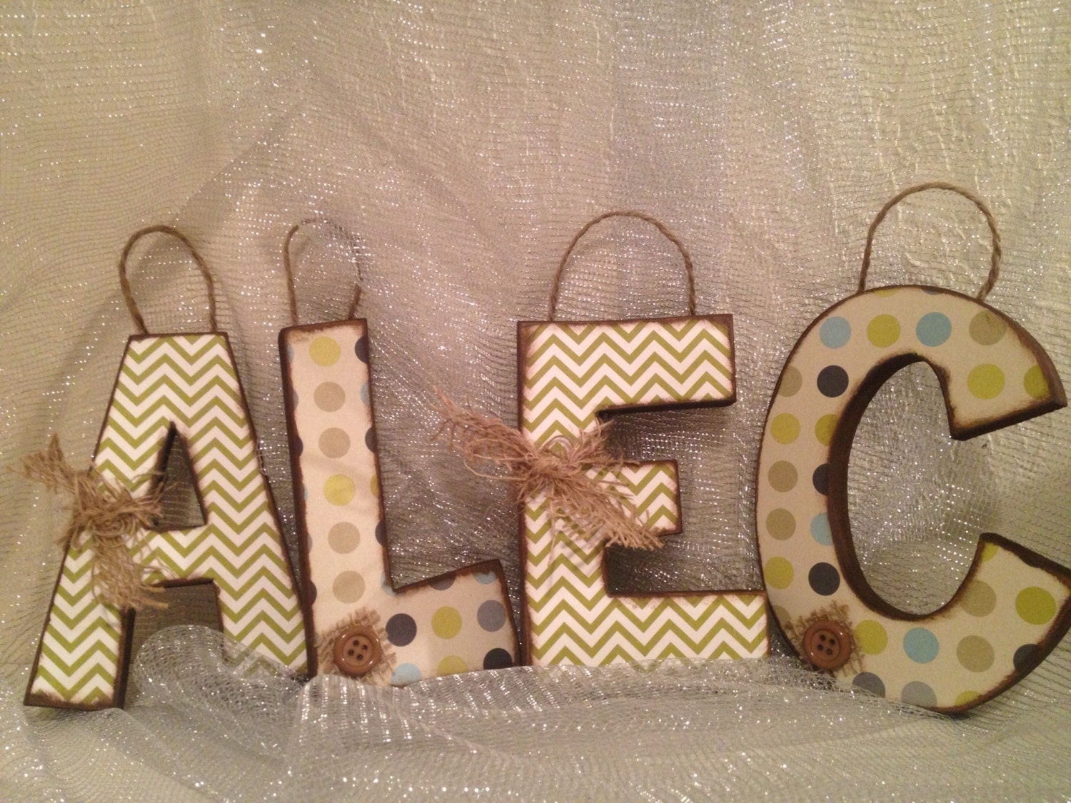 Custom Wood Letter Set--4 letters