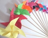 Chevron Pinwheels Set of 12 Perfect for or a Birthday Party or a Baby Shower or a Bat Mitzvah or other party favors Il_170x135