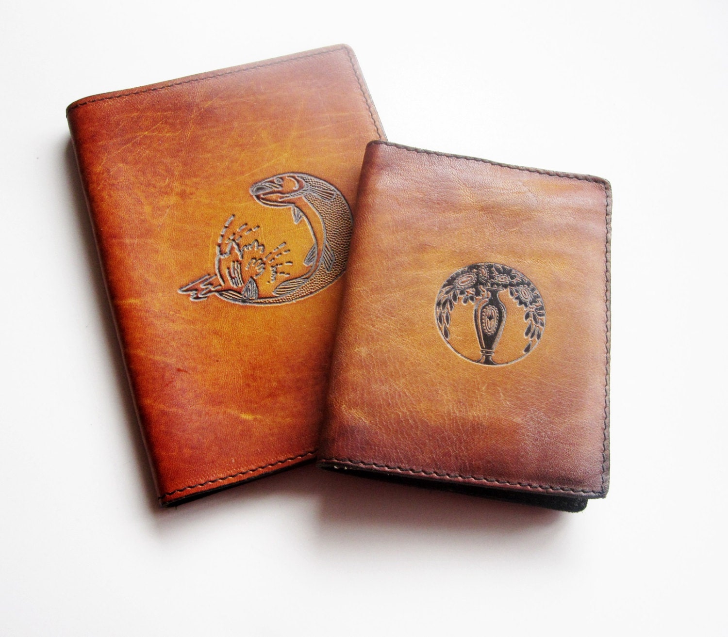 Men's Leather Passport Holder and Card Holder - Latrouvaille