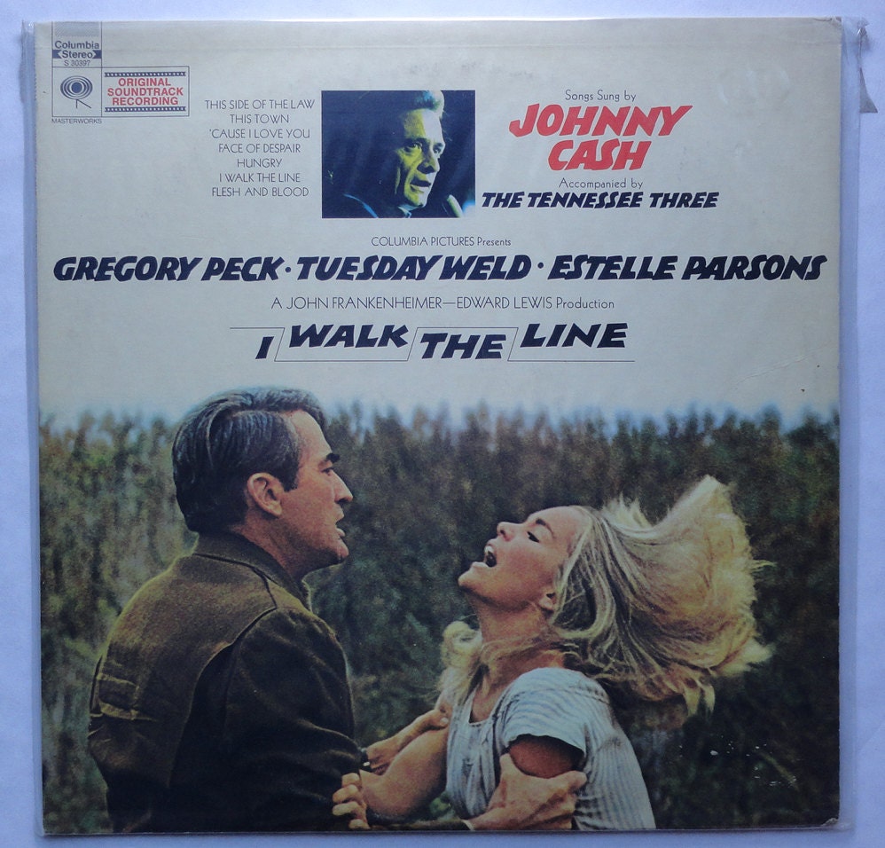 Rare "I Walk the Line" Vinyl Soundtrack (1970) Johnny Cash - Very Good Condition