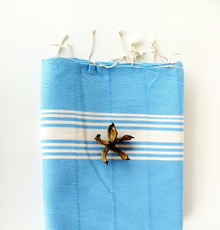 Light Blue Head,Hand,Face Towel Handwoven Peshkir,Organic,Soft Baby Towel,Anti Bacterial,Natural Cotton,Eco Friendly kitchen towel