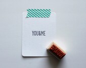 You & Me Rubber Stamp