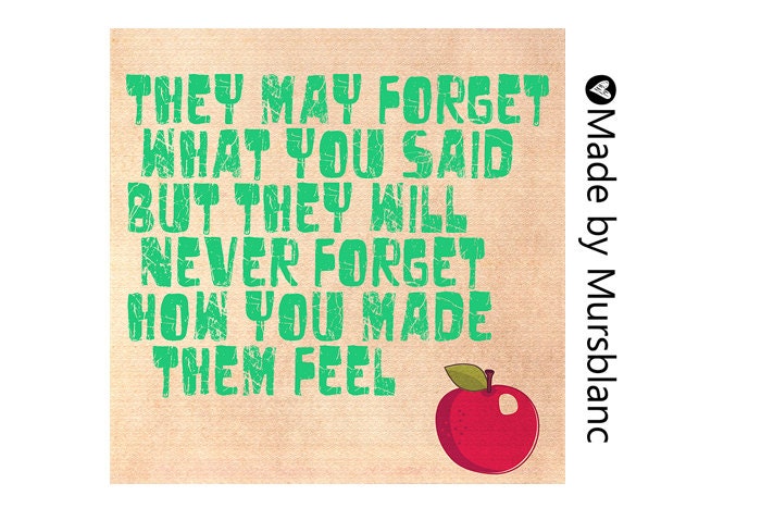 Teacher I love you - Typography Art Print