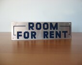 Vintage Metal Sign - Home Decor - Room For Rent